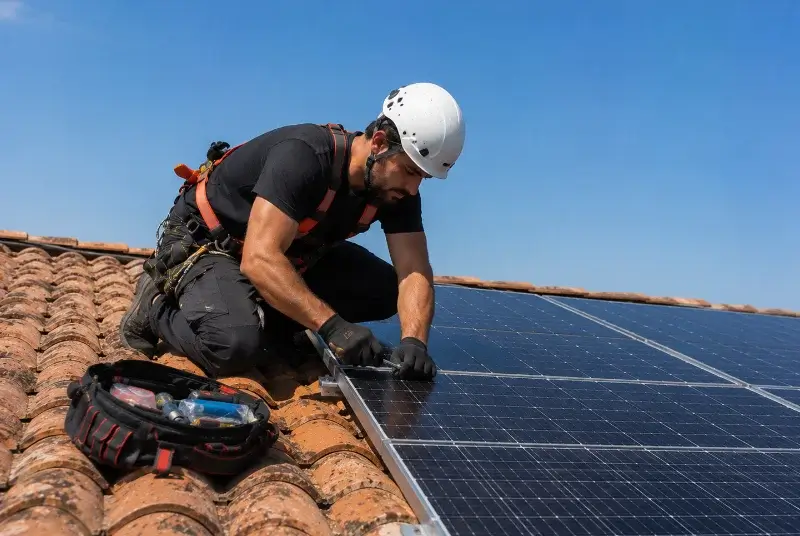Maintenance et monitoring de panneaux solaires à Malaucène
