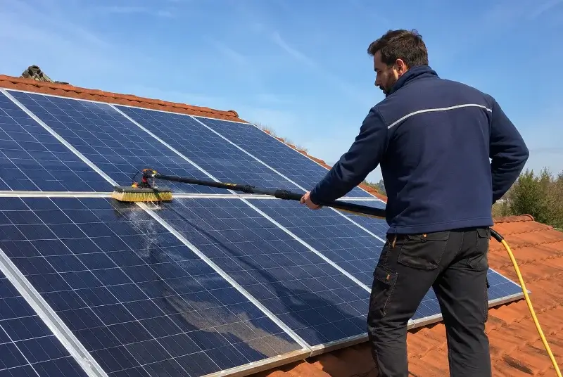 Nettoyage et entretien de panneaux solaires à Malaucène